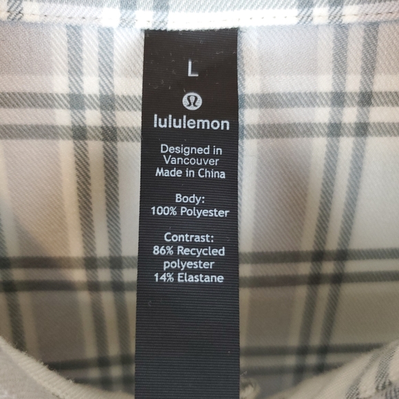 Lululemon Masons Peak Flannel Reflective Button Down Shirt - Picture 5 of 9